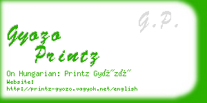 gyozo printz business card